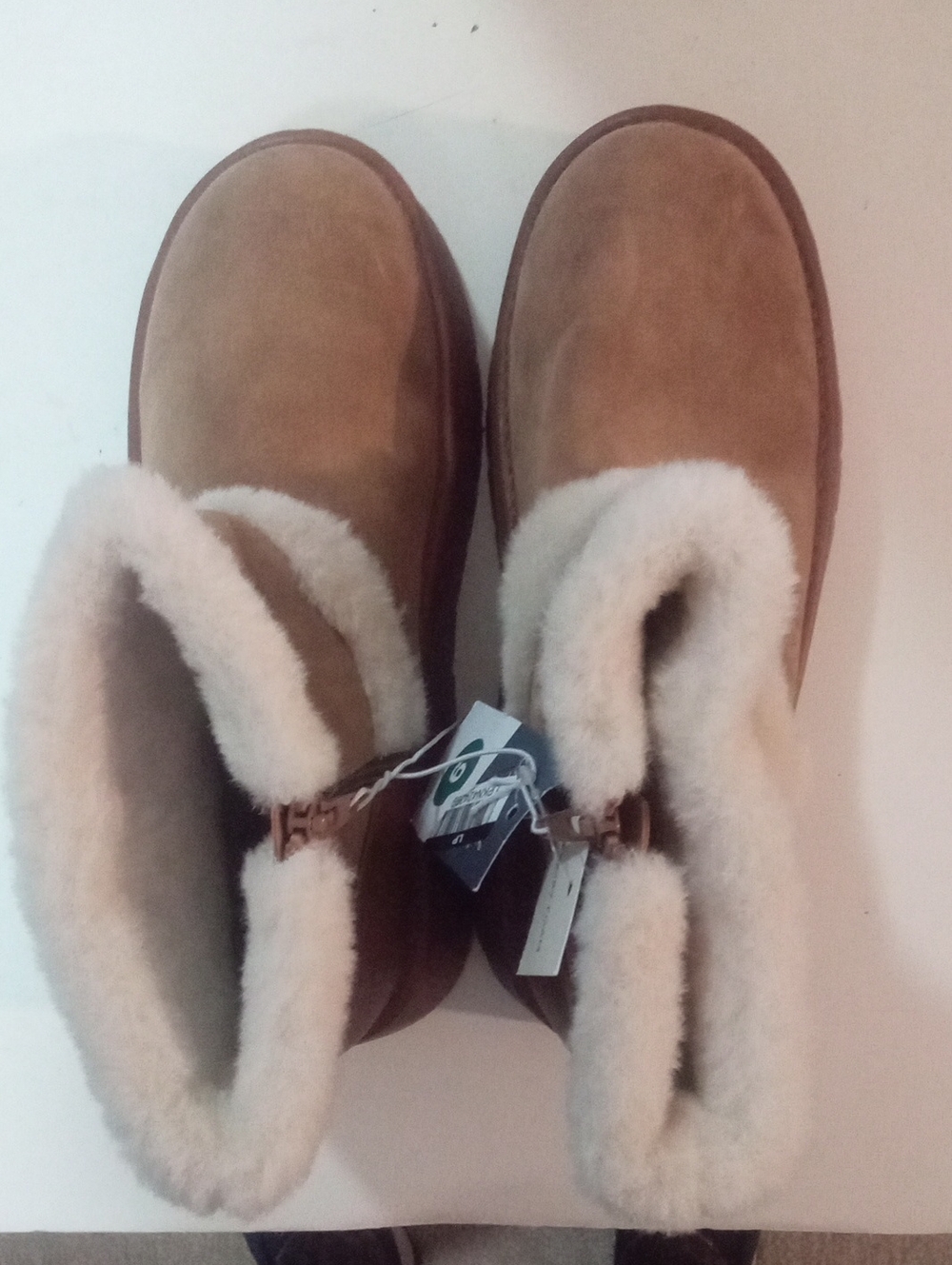 Universal Thread Luma Chestnut Suede Shearling Lined Boots Sz 9 NWT $60